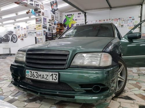 Mercedes W202 передний бампер S tuning