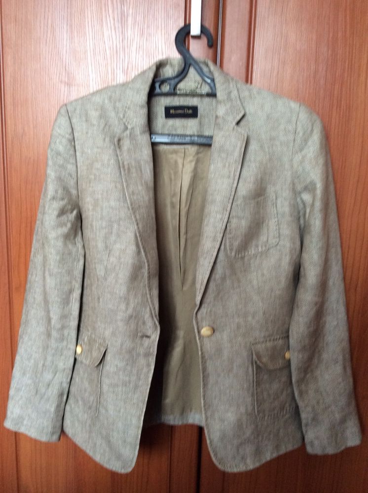 Пиджак женский 100%  лён, производство Massimo Dutti
