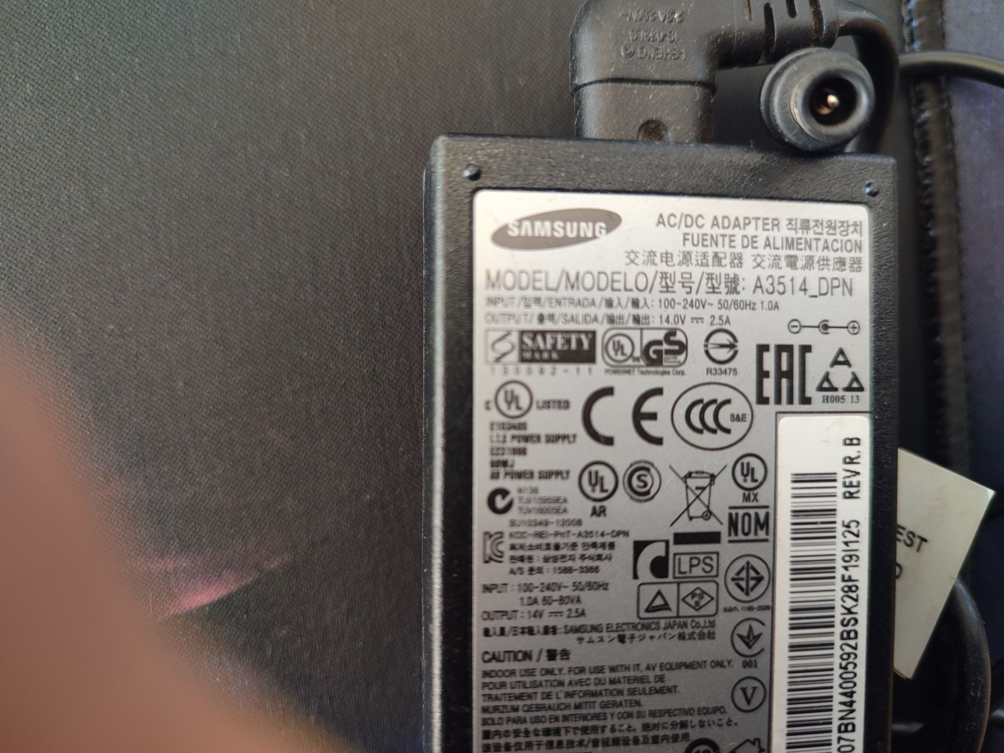 Оригинальный блок питания для мониторов Samsung LG 14v 2.5A