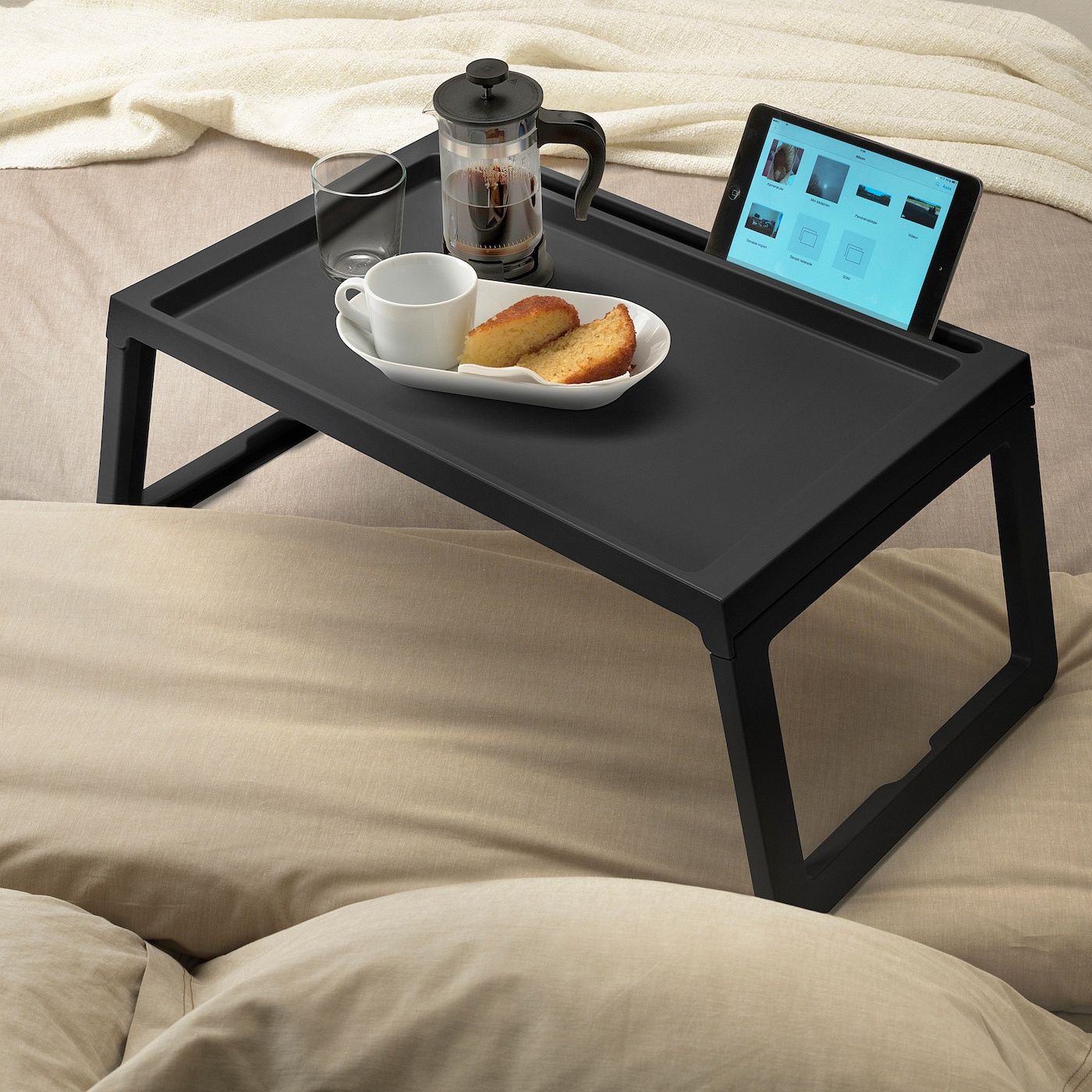 Подставка для телефона IKEA Bergenes и поднос (стол) на ножках KLIPSK