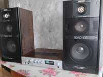 Усилитель Radiotehnika У-101 с колонками Вега