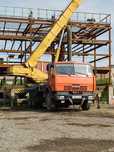 Аренда авто крана КамАЗ 25 тонн, с вылетом 21 метр