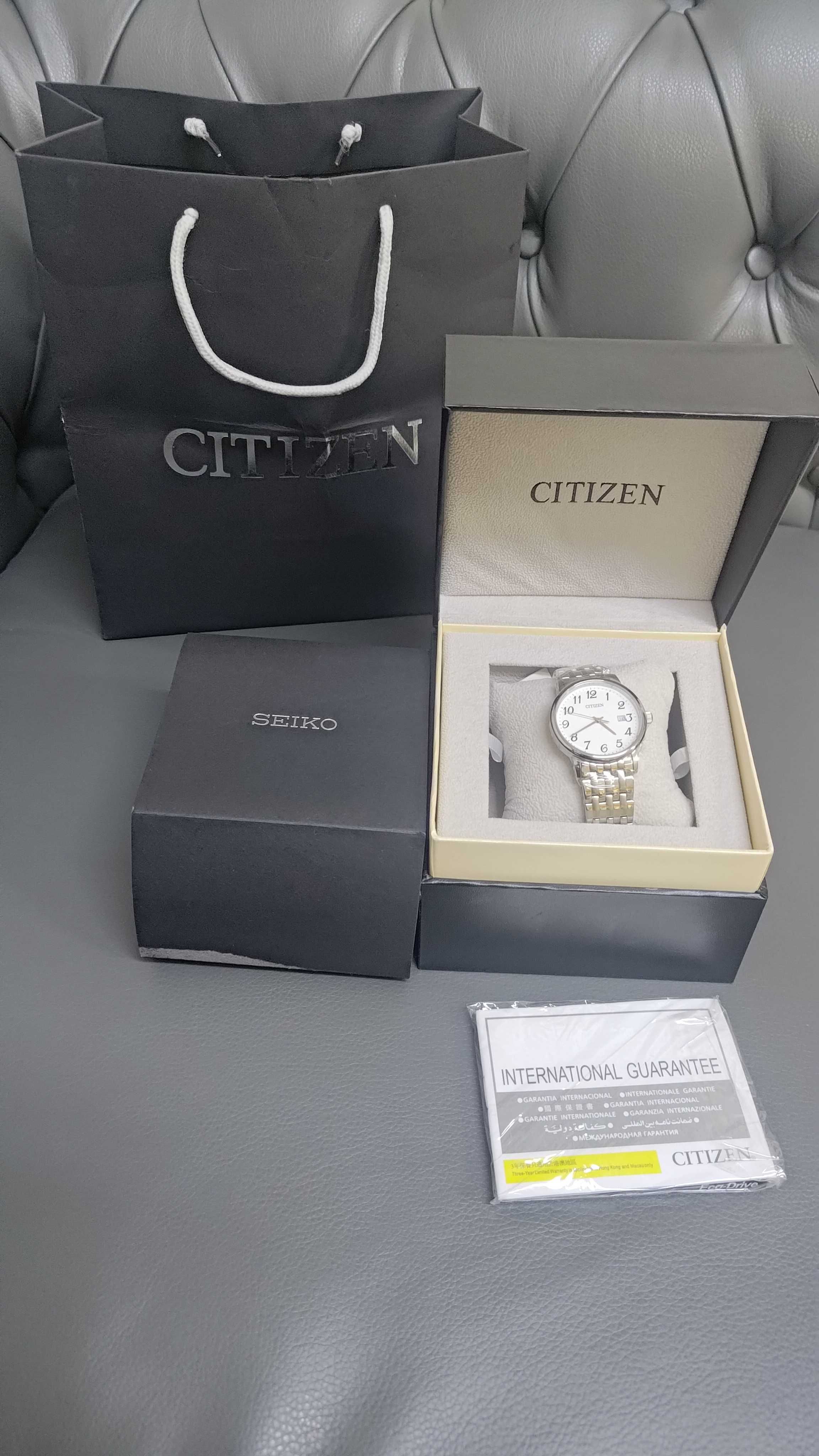 Мужские наручные часы Citizen BM6770-51B серебристые Оригинал, новые