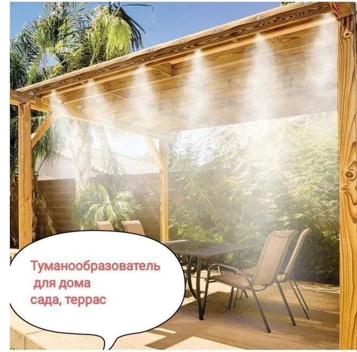 Туманообразователь для дома сада кафе распылитель воды. микроклимат