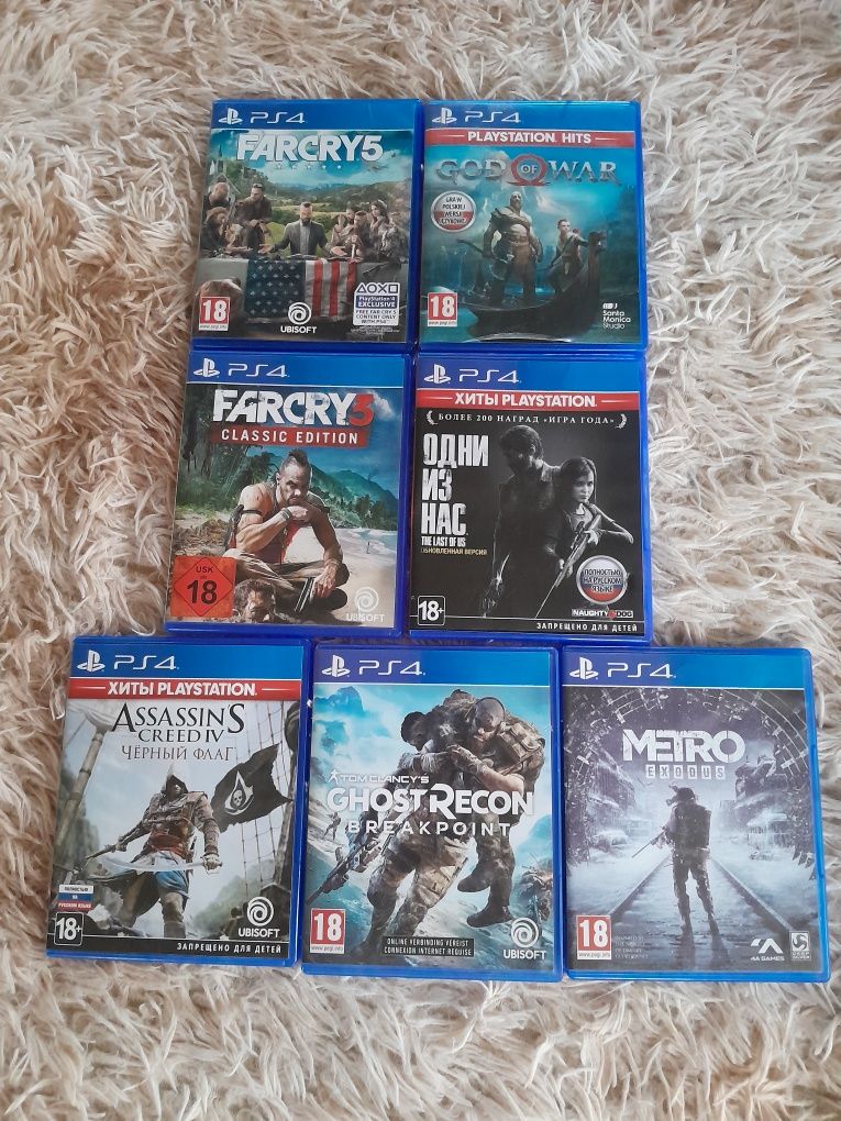 Продам или обменяю хорошие  игры, диски на пс4.