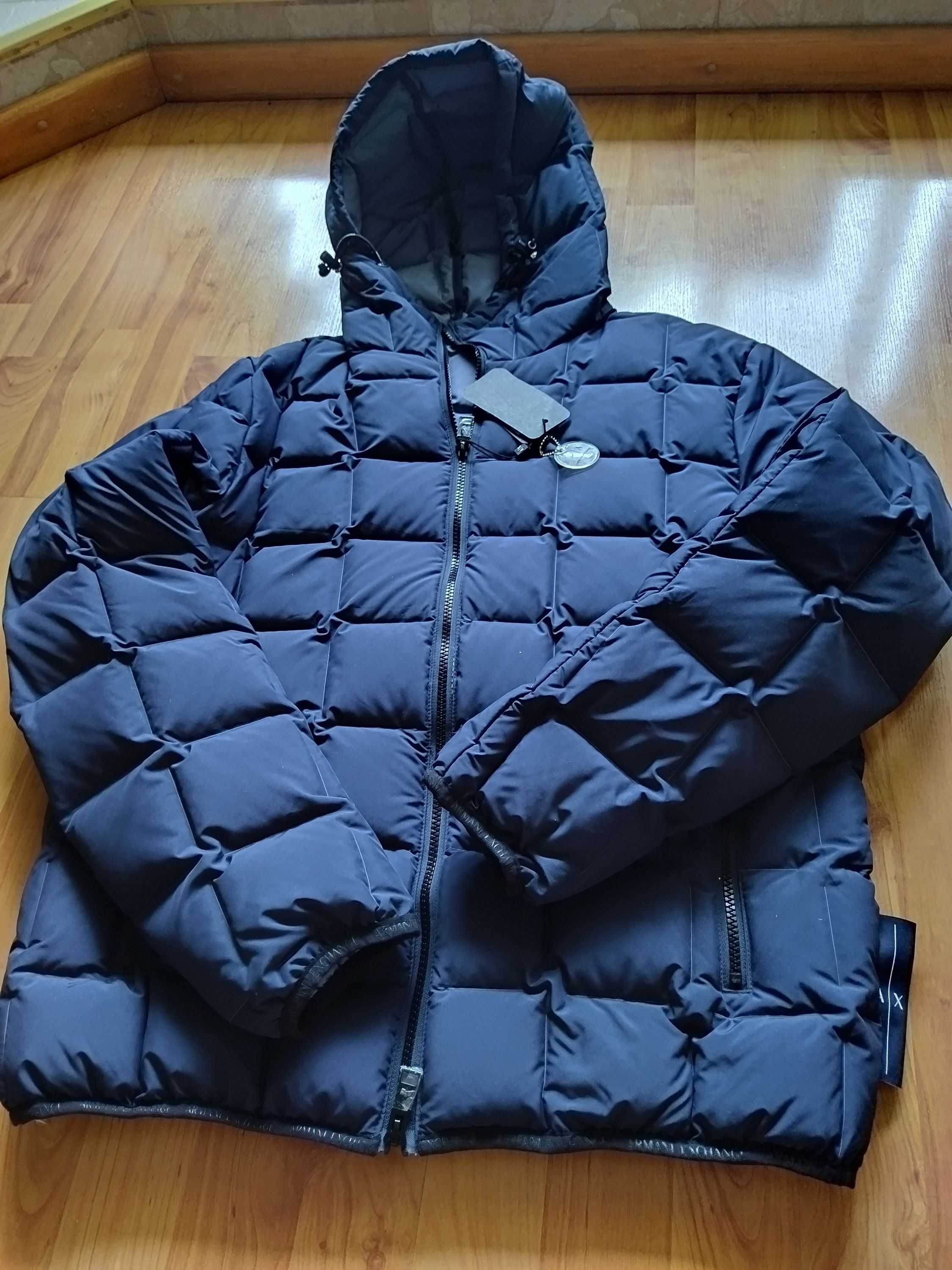 Куртки Armani Exchange (Италия),пух 80%,оригинал,новые,р-ры 48 и 50