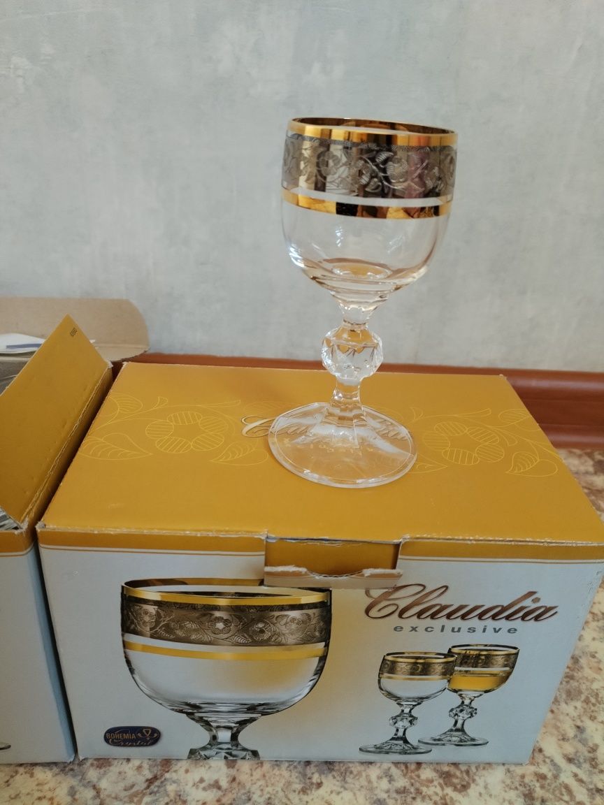 Рюмки хрусталь богемия
