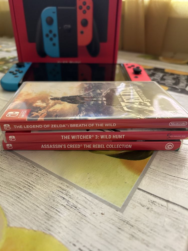 Nintendo Switch Oled + 3 игры