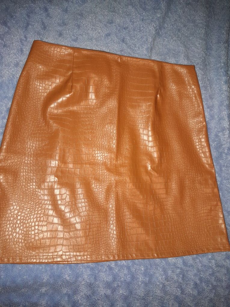 Новая юбка из экокожи
