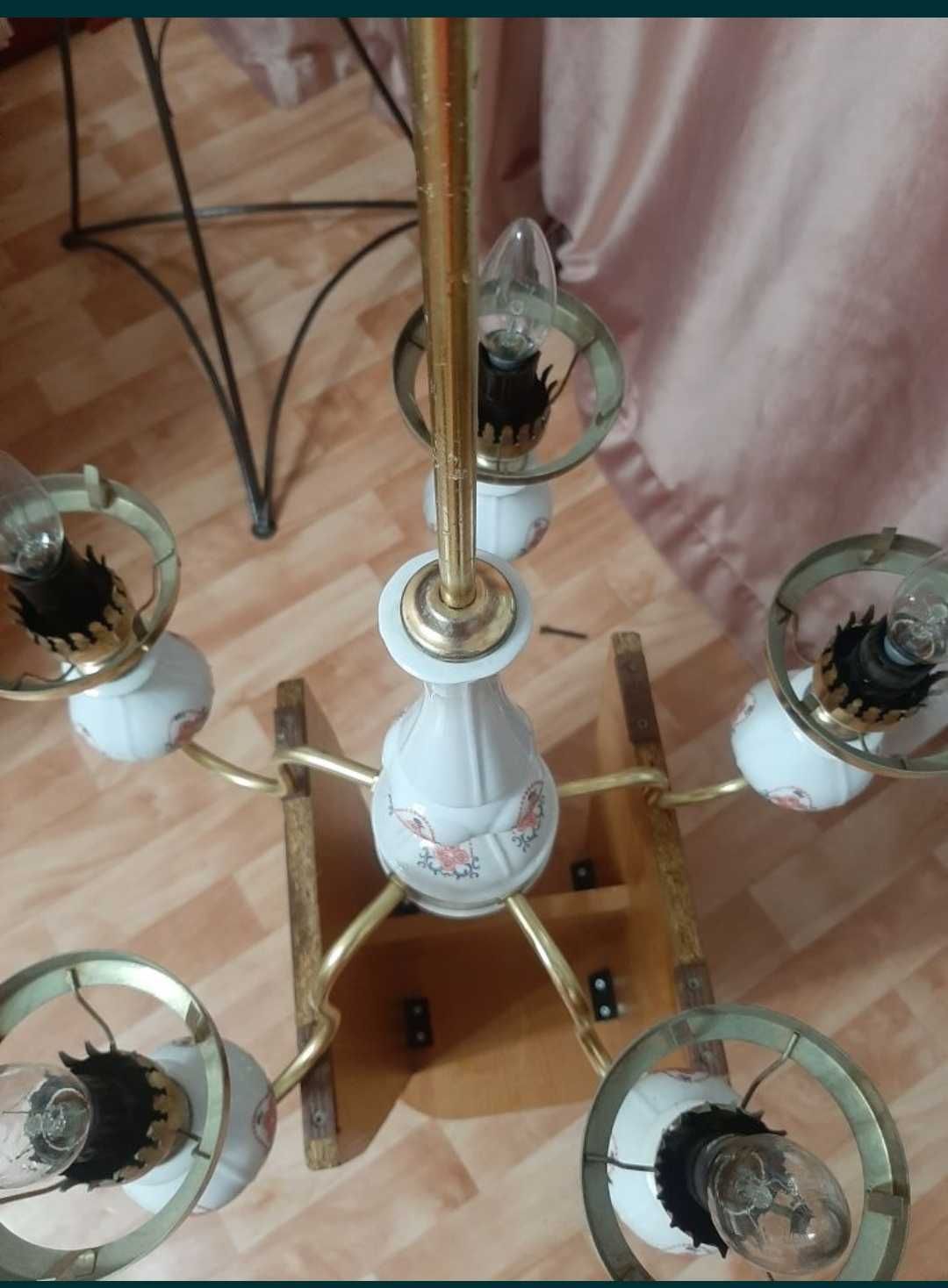 Люстра 5-тирожковая. Польша