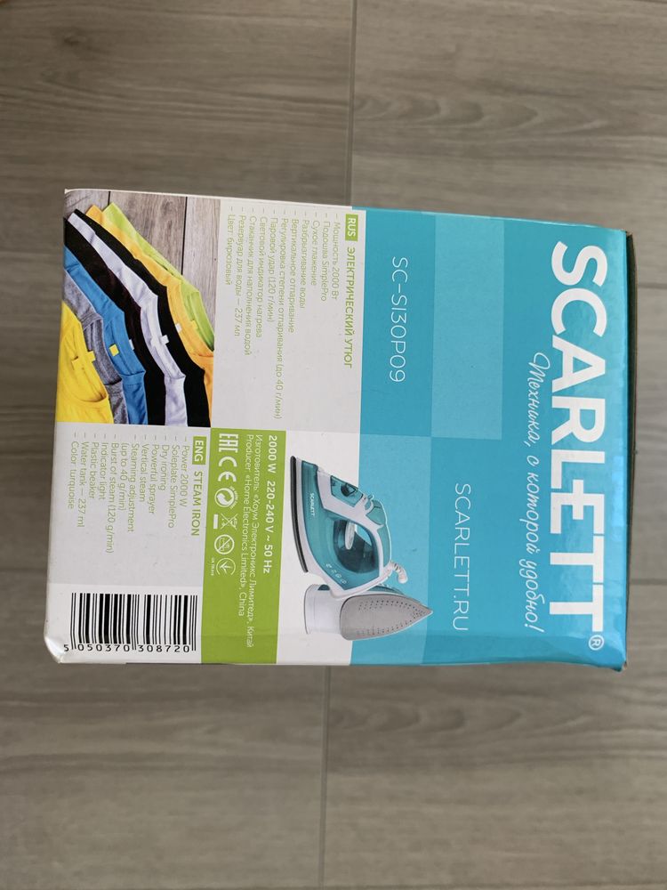Утюг новый Scarlett