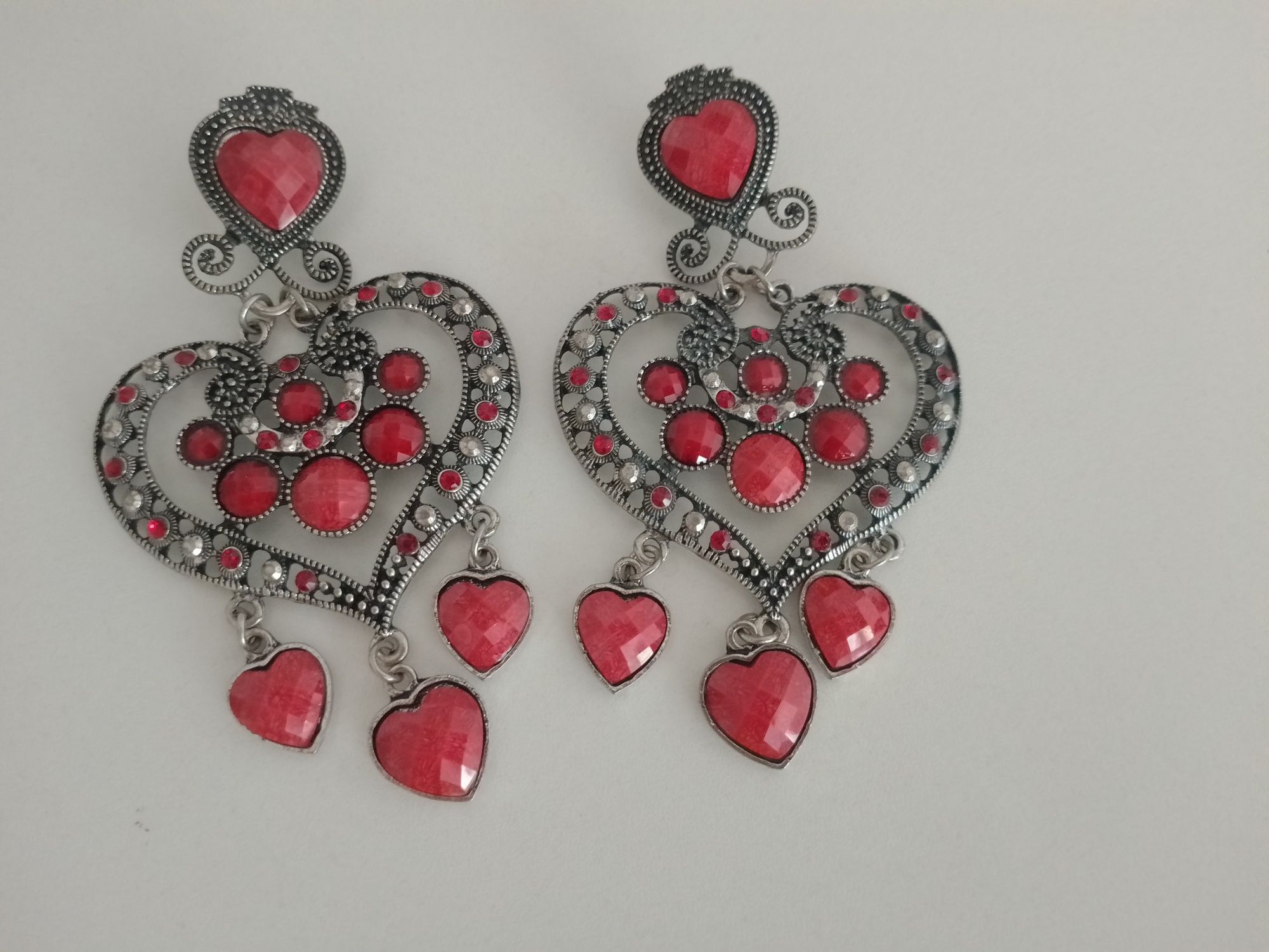 СЕРДЦЕ Новые крупные серьги сердце пляж отдых отпуск подаро