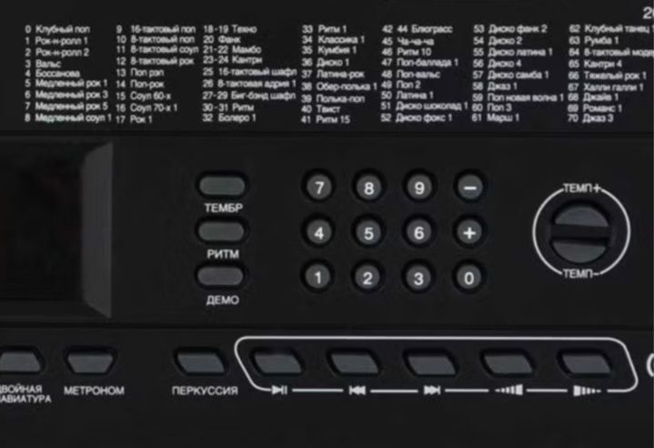 Синтезатор DENN DEK494 + Микрофон Defender в ПОДАРОК