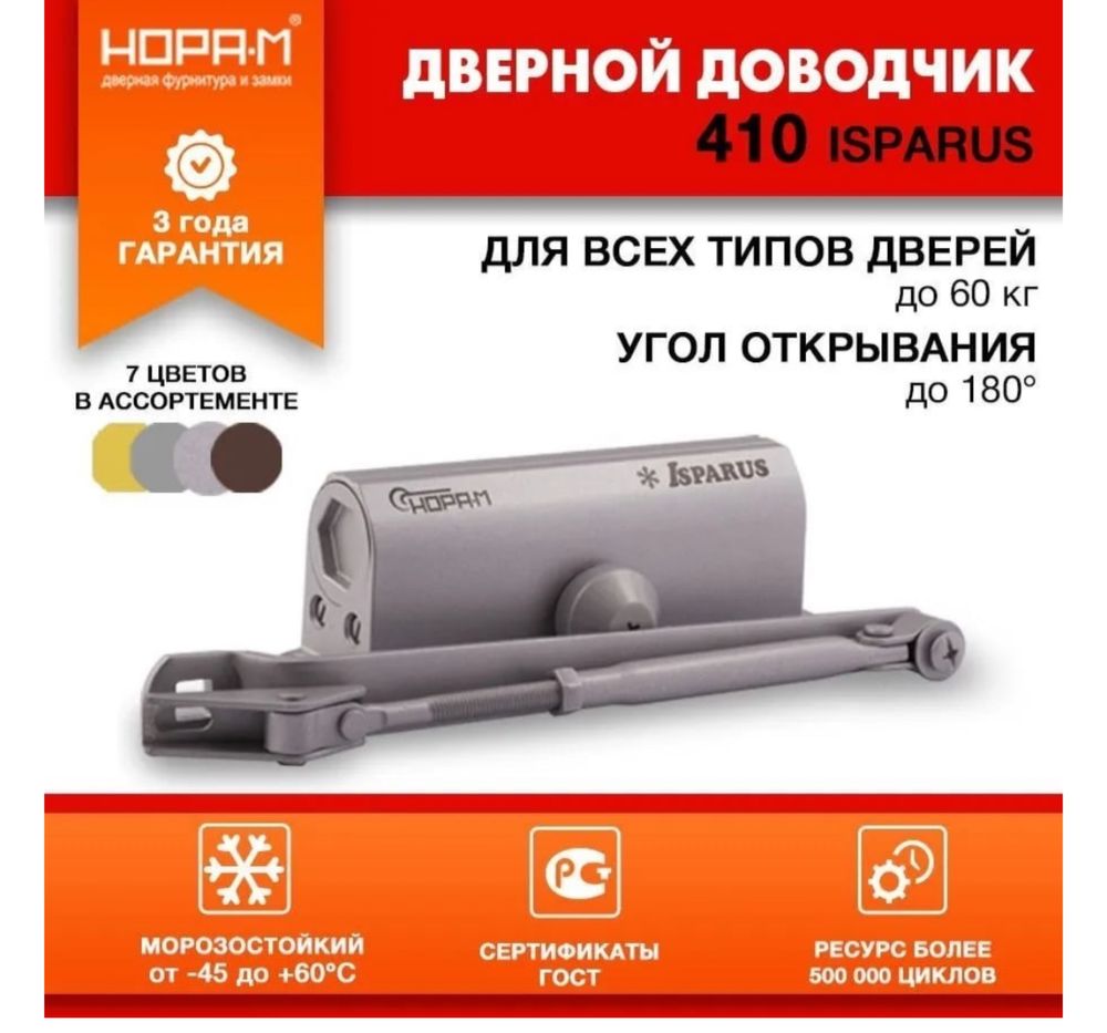 Дверные доводчики с установкой