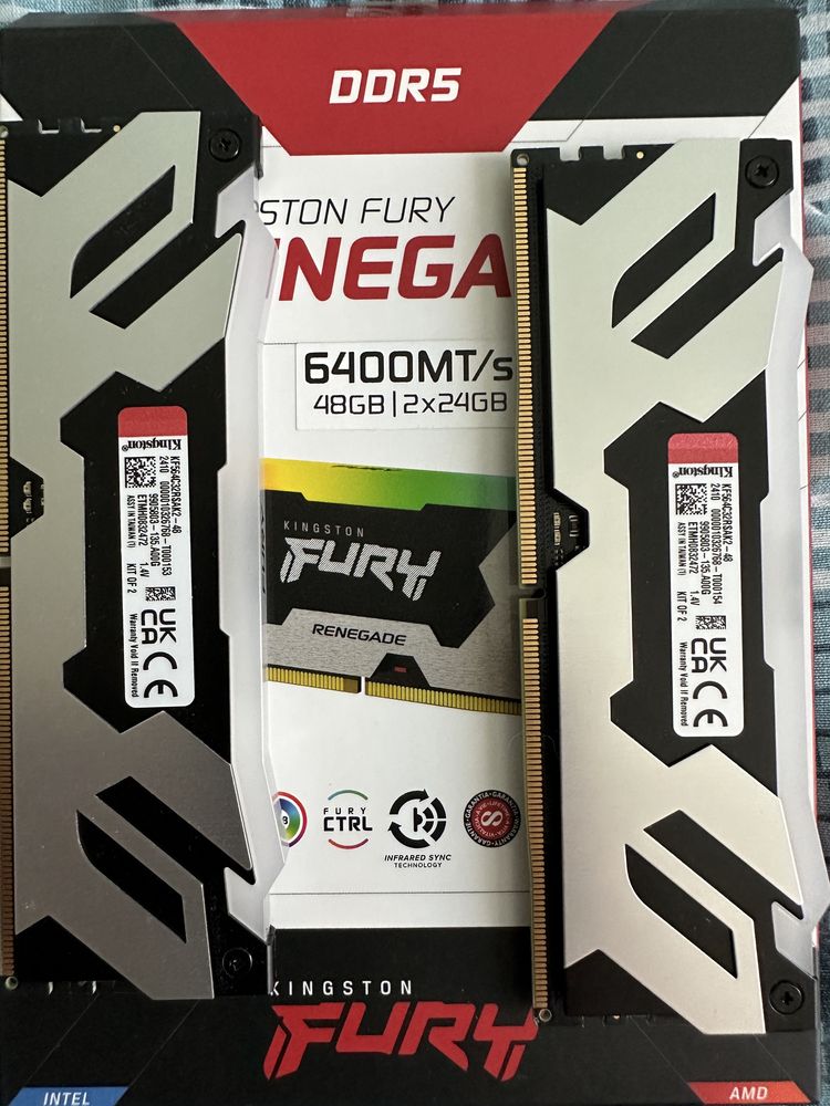 Оперативная память Kit DDR5 Kingston FURY Renegade 48GB(2x24) RGB