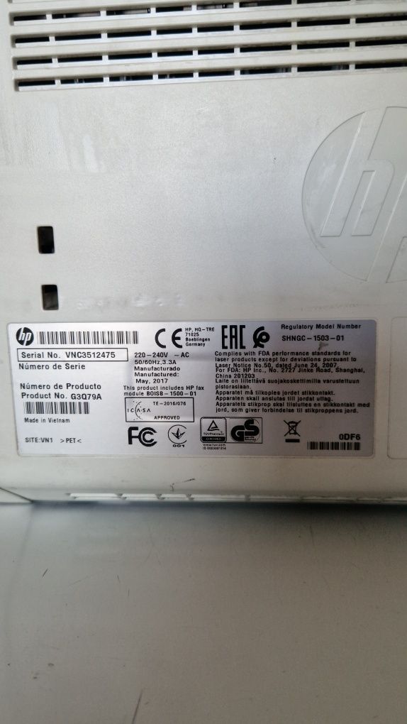 HP LaserJet Pro MFP M227fdn Printer - (G3Q79A)