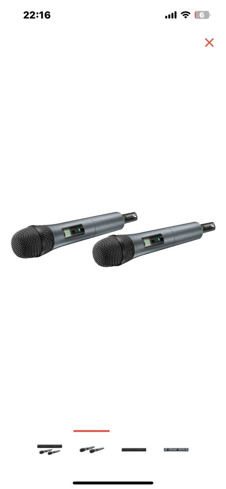 Sennheiser XSW 1-825 DUAL-A UHF Dual-Vocal Set черный