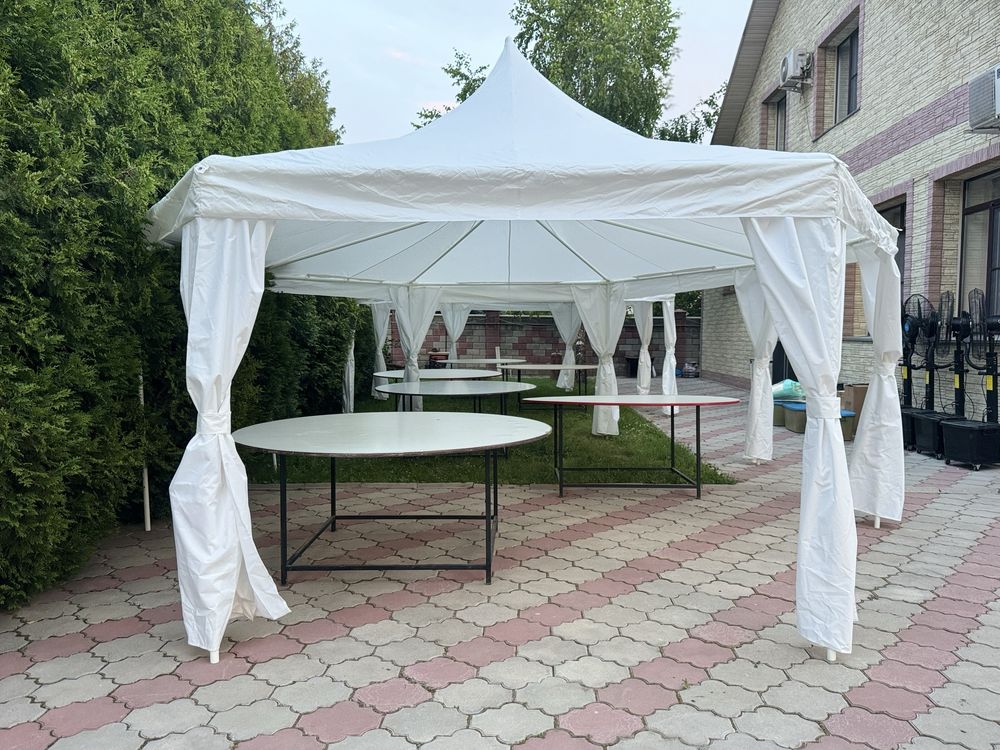 Прокат Шатров, аренда палатки стола, стульев, посуда, газон, цветы
