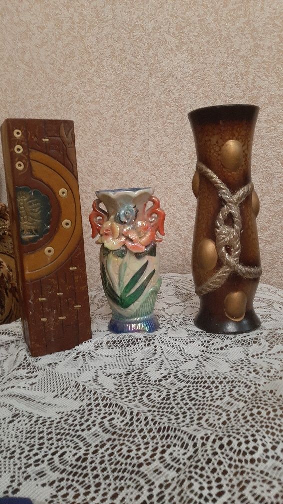 Вазы хрустальные ,керамика,фарфор для цветов красивые, качество СССР