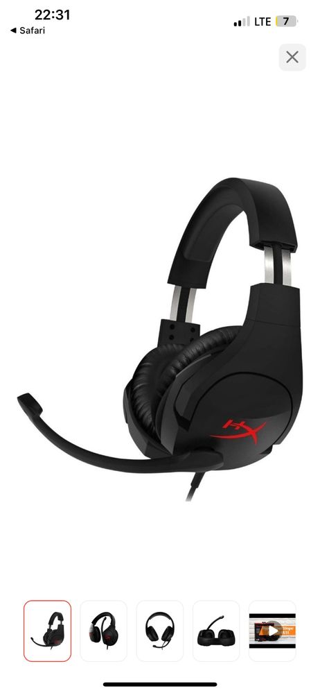 Наушники hyper x stinger