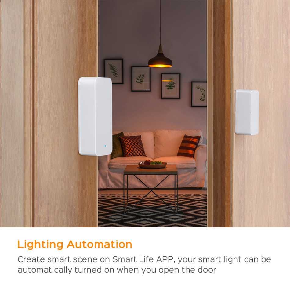 Новый Беспроводной Smart Wi-Fi датчик открытия Tuya на двери/окна