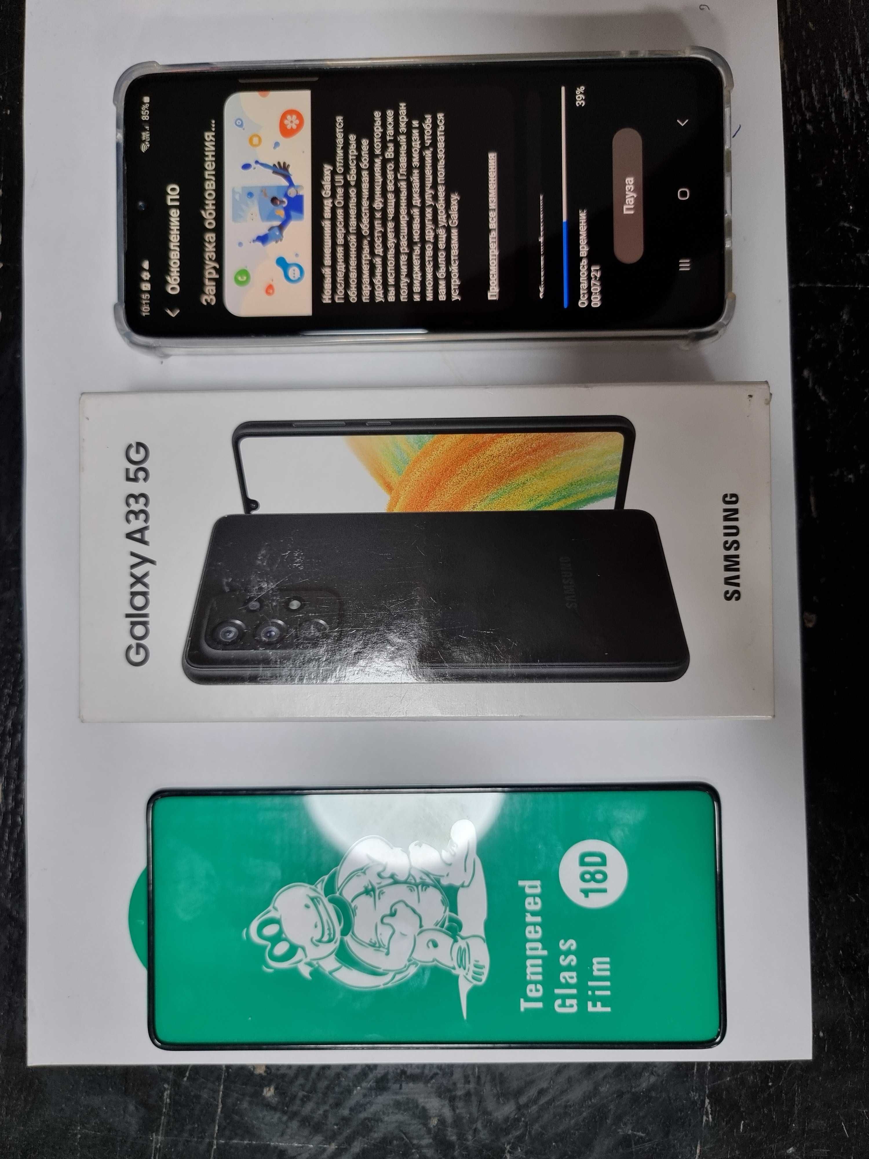 Samsung A33 5G 6/128GB Black, коробка, документы в отличном состоянии.