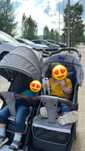 Коляска прогулочная CARRELLO Connect, для двойни