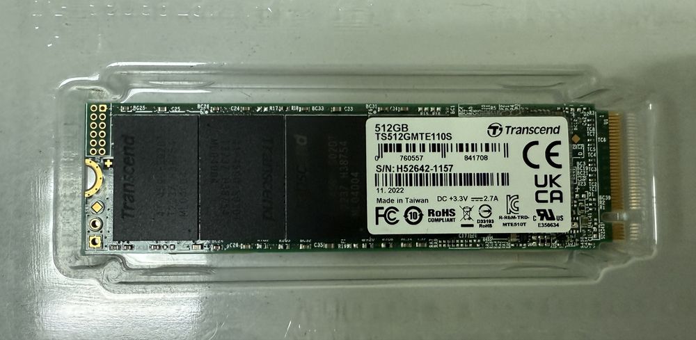 Не рабочий SSD M.2 Kingston Fury 512 GB на донора