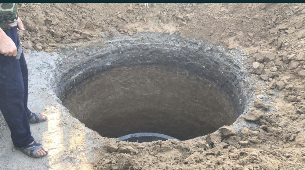 Водопровод канализация Копаем яму вручную