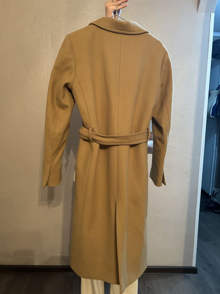 Massimo dutti пальто из шерсти