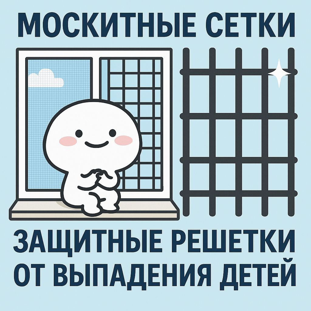 Защитные решетки от выпадения детей