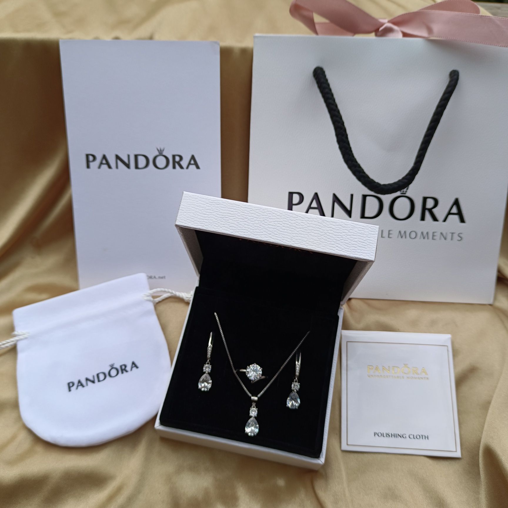 Серебряный набор Пандора, скидка 50%