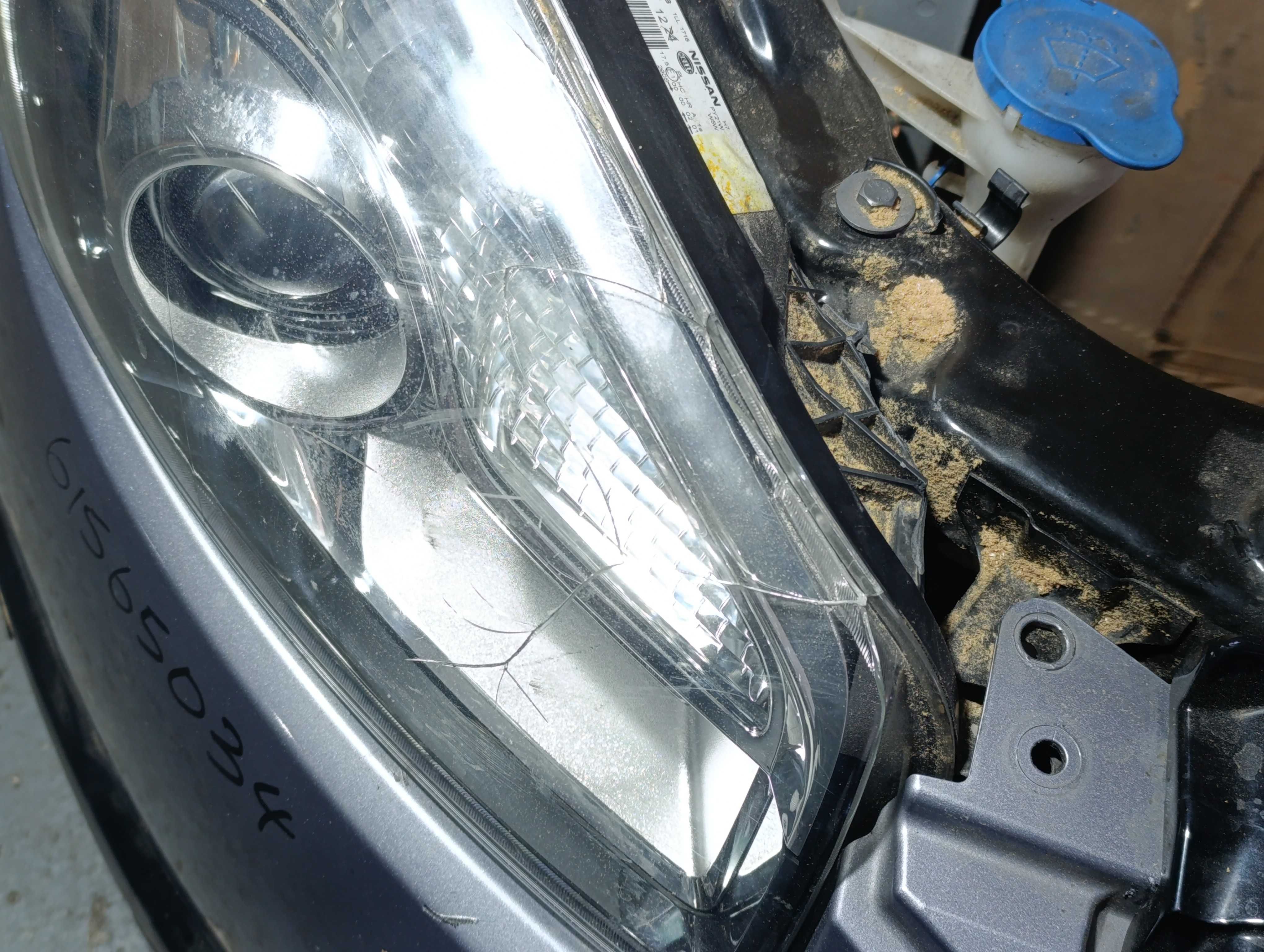 Ноускат морда Nissan Qashqai J10 Рест без правой фары 10-13г