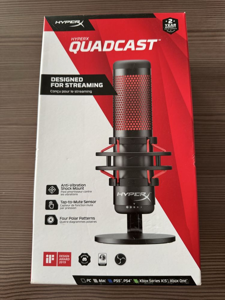 Микрофон HyperX Quadcast
