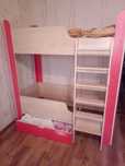 Детская мебель, кровать двухъярусная, шкаф для одежды
