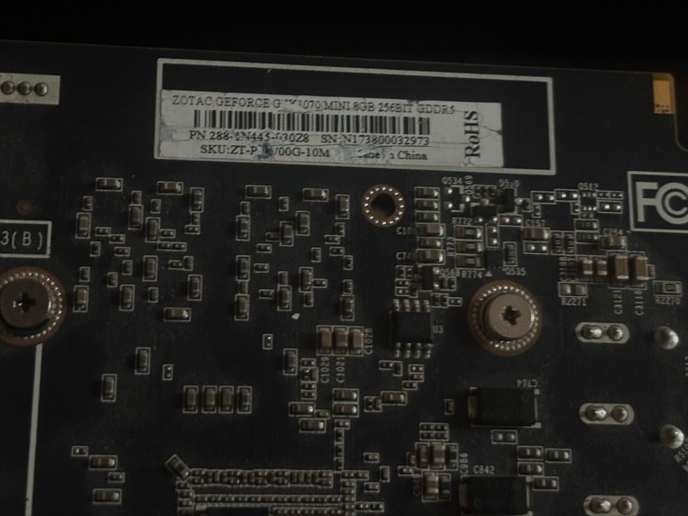 ZOTAC Geforce GTX 1070