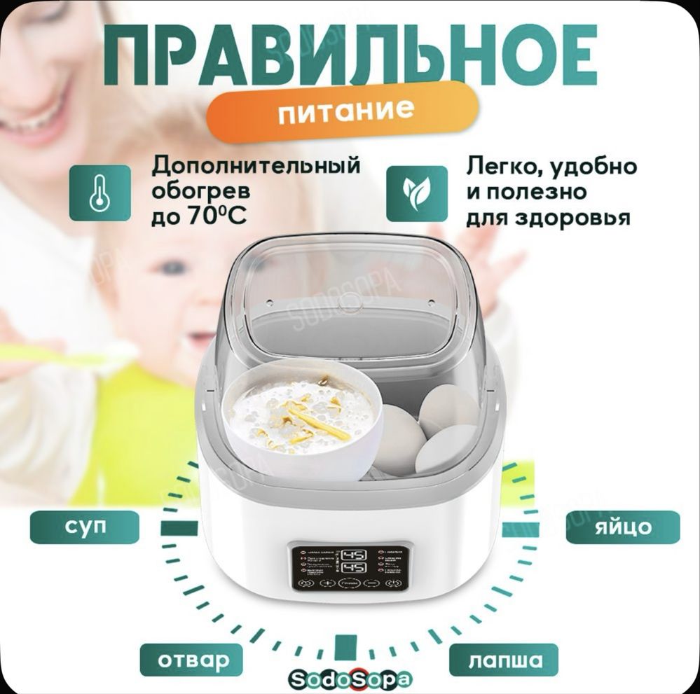 Стерилизатор для бутылочек и сосок 8в1