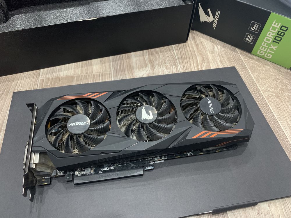 Мощная игровая видеокарта GeForce GTX1060 6Gb GDDR5. Состояние новой