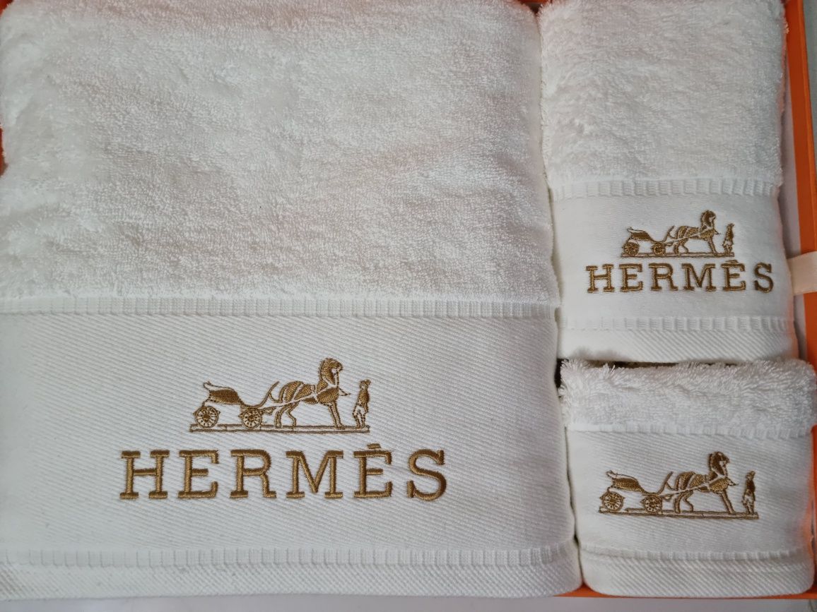 Набор полотенец на подарок Hermes 3в1