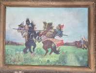 Картина старинная 50×70см