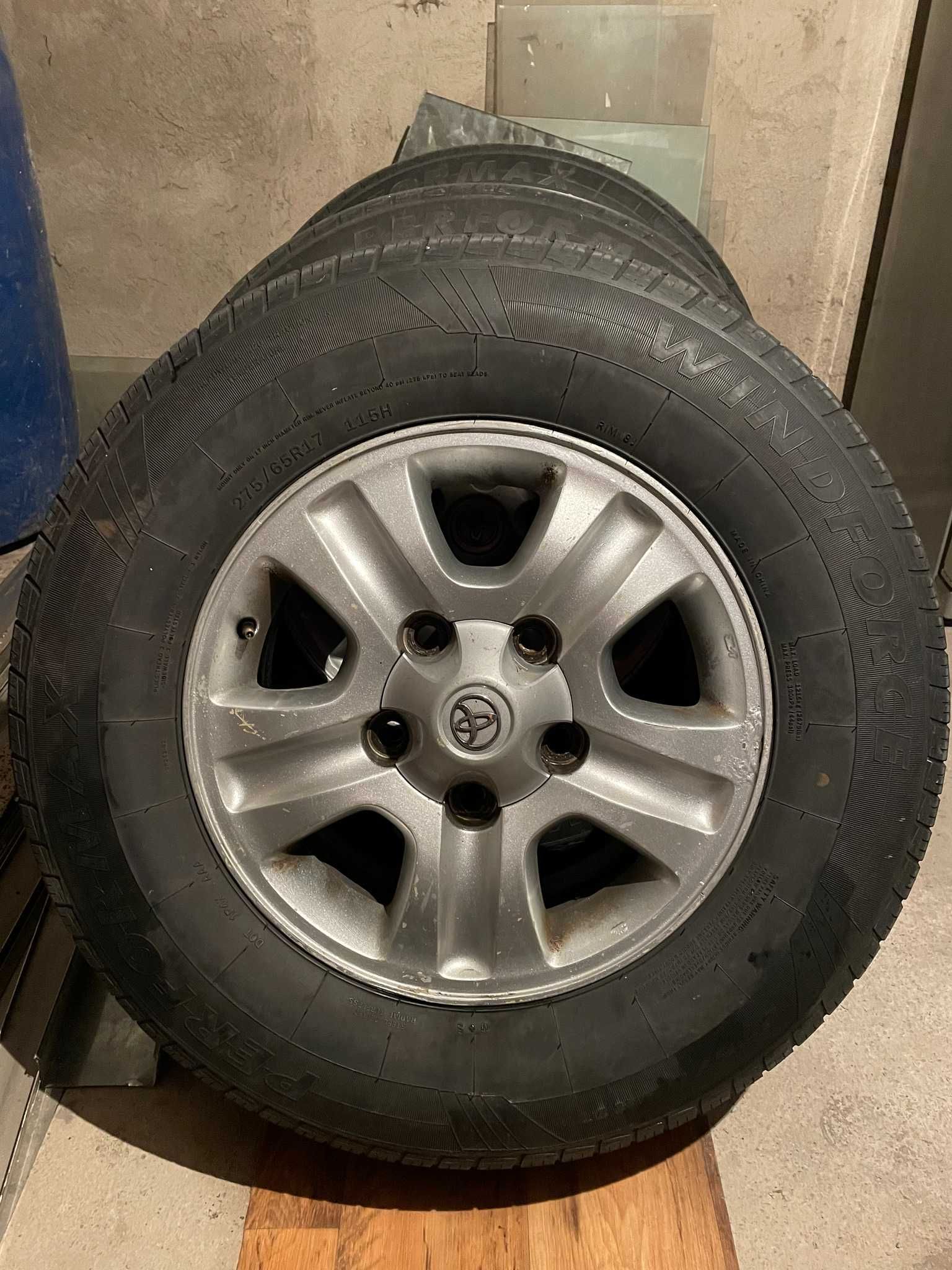 Диски R17 + резина Windforce для Land Cruiser 100