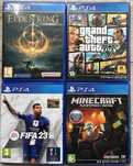 Игры на пс4 GTA 5, minecraft, Fifa, Elden Ring, mortal kombat