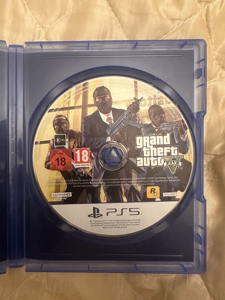 GTA 5 диск на Playstation 5