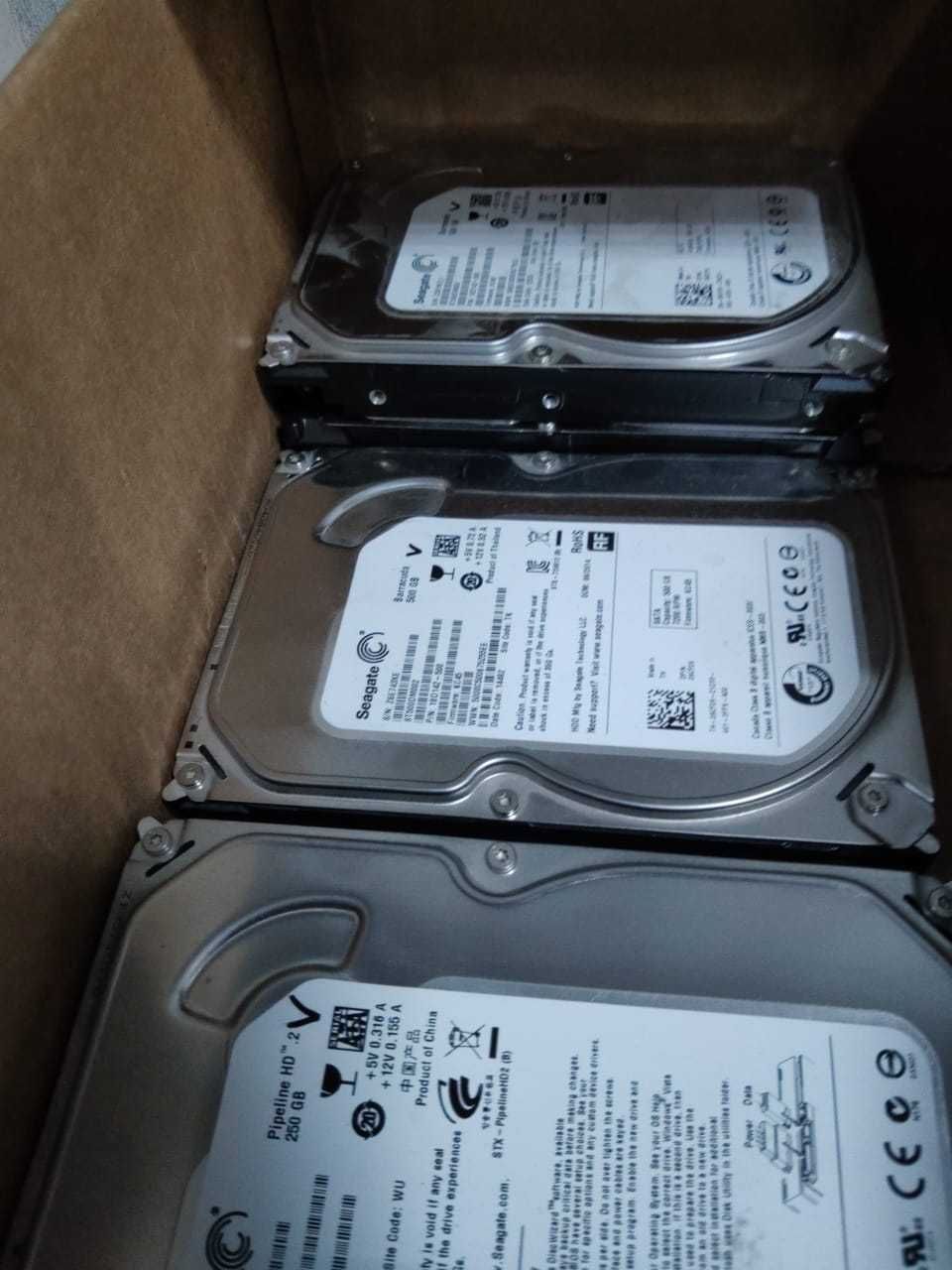 продам жесткие диски (HDD) 3 шт. за 7000 тнг, на 500 GB  б\у