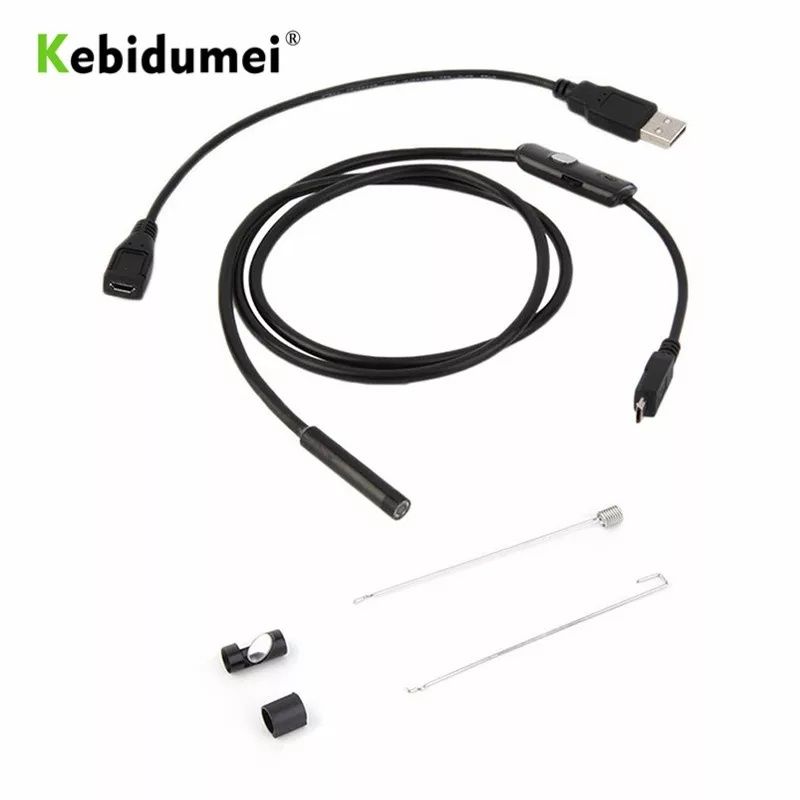 USB камера-эндоскоп, 1 и 2 м, 5м 5.5 мм, гибкая Водонепроницаемая IP6