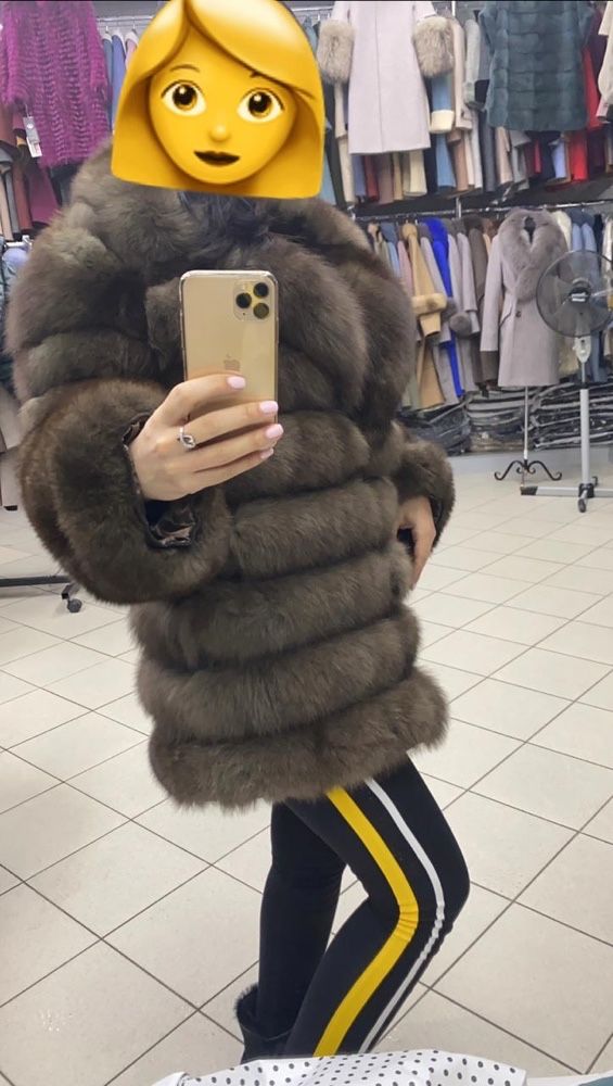 Шуба из песца