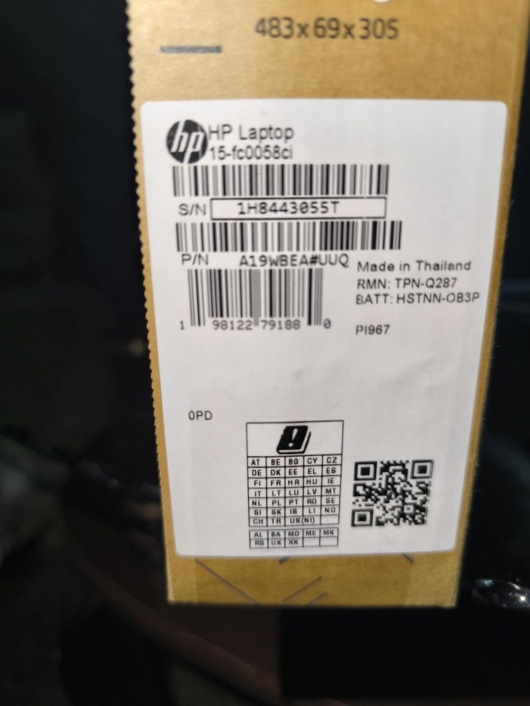 Ноутбук HP 15-fc0058ci