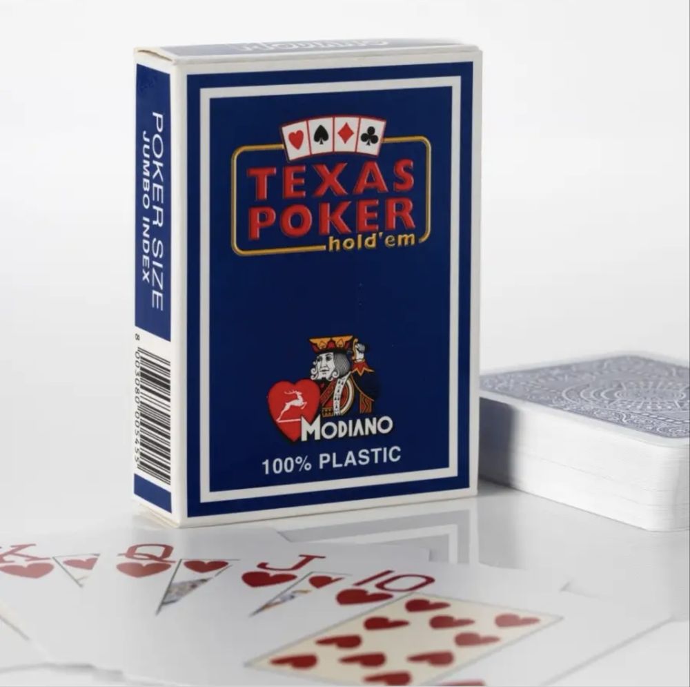 Карты Modiano Texas Poker 100 % пластик