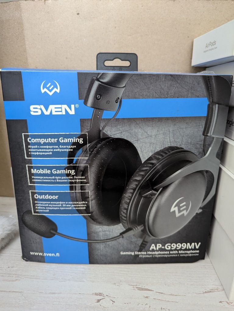 Продам срочно игровые наушники sven ap-g999mv