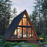 Строительство A-frame  (афрейм) домов!